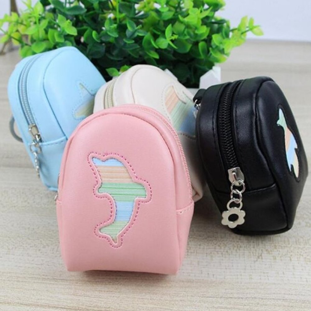 Mini Backpack Coastal Keychain Coin Purse Starfish, Penguin, Fish, Dolphin NWT